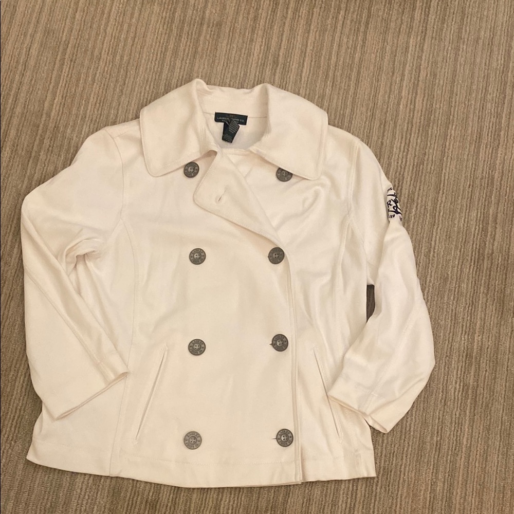 Ralph Lauren white peacoat